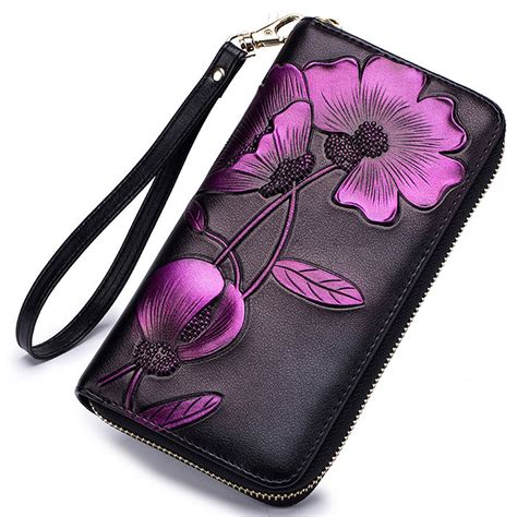 leather cell phone wallets with rfid protection|genuine leather rfid wallets women.